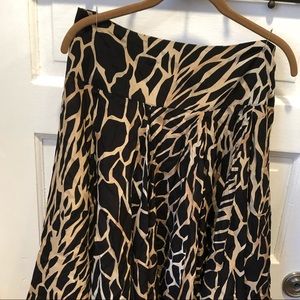 BOLD & BEAUTIFUL VINTAGE SILK SKIRT-ANIMAL PRINT